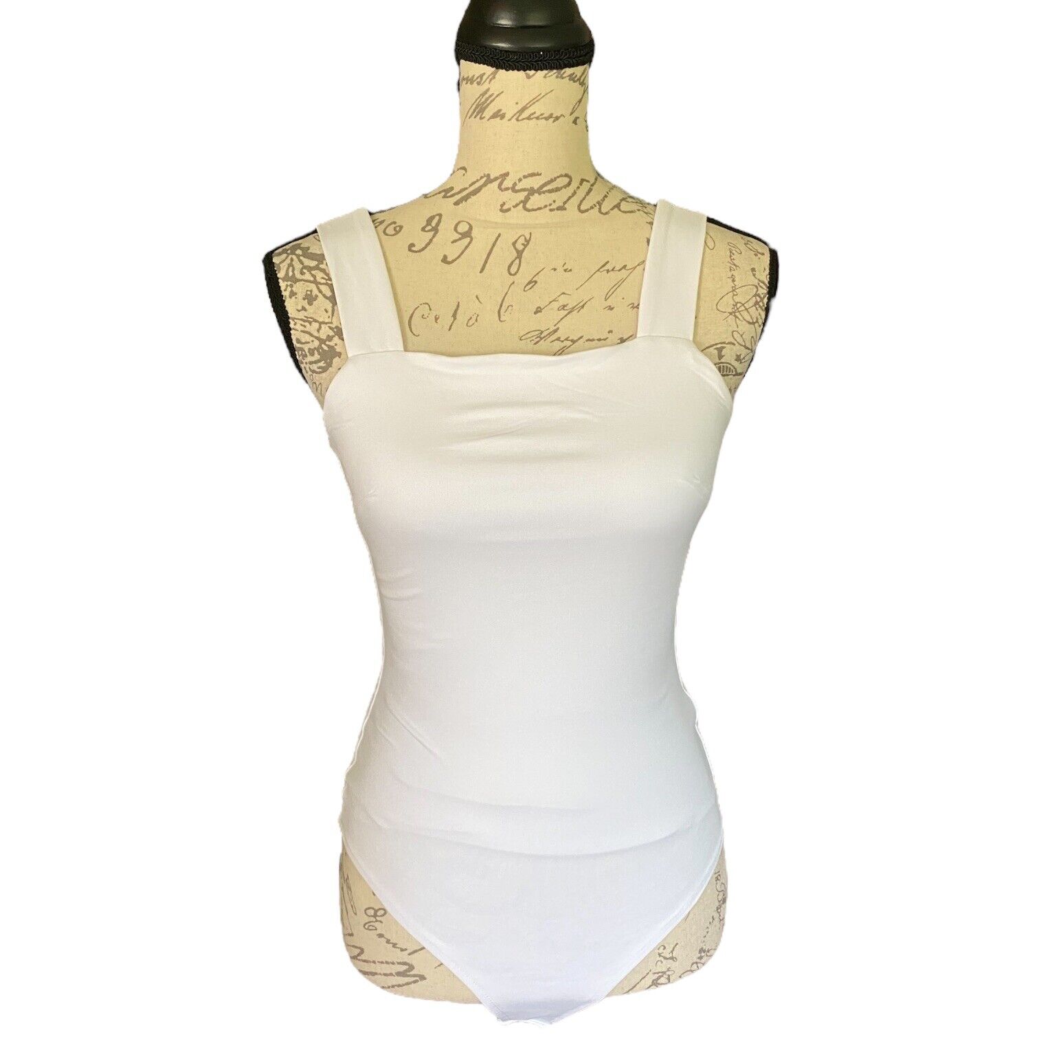White Dual Layered Bodysuit Size Small Nwt